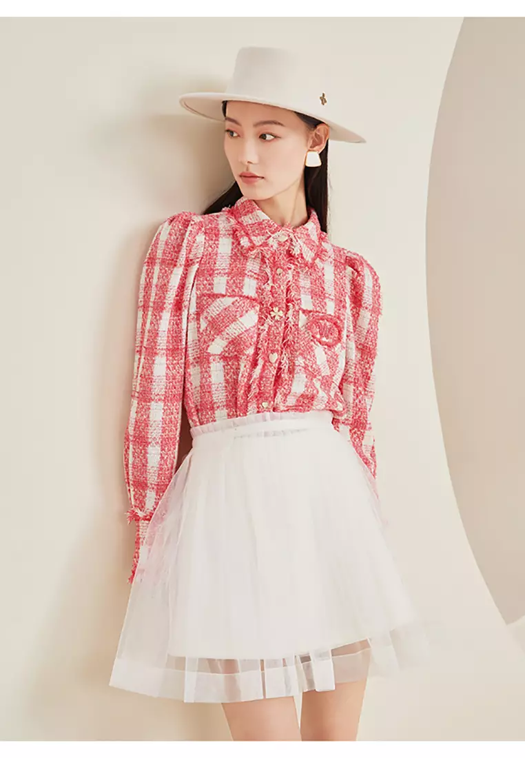 A-Line Tulle Mini Skirt