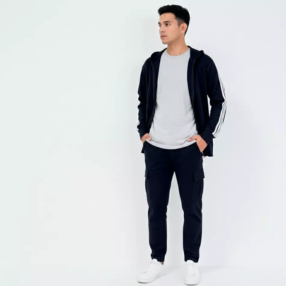 Jaket Pria Sporty Musa - Hoodie Zipper