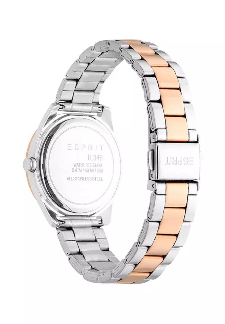 Esprit Coast Two Tone Stainless Steel Analog Watch For Women EES1L346M0085