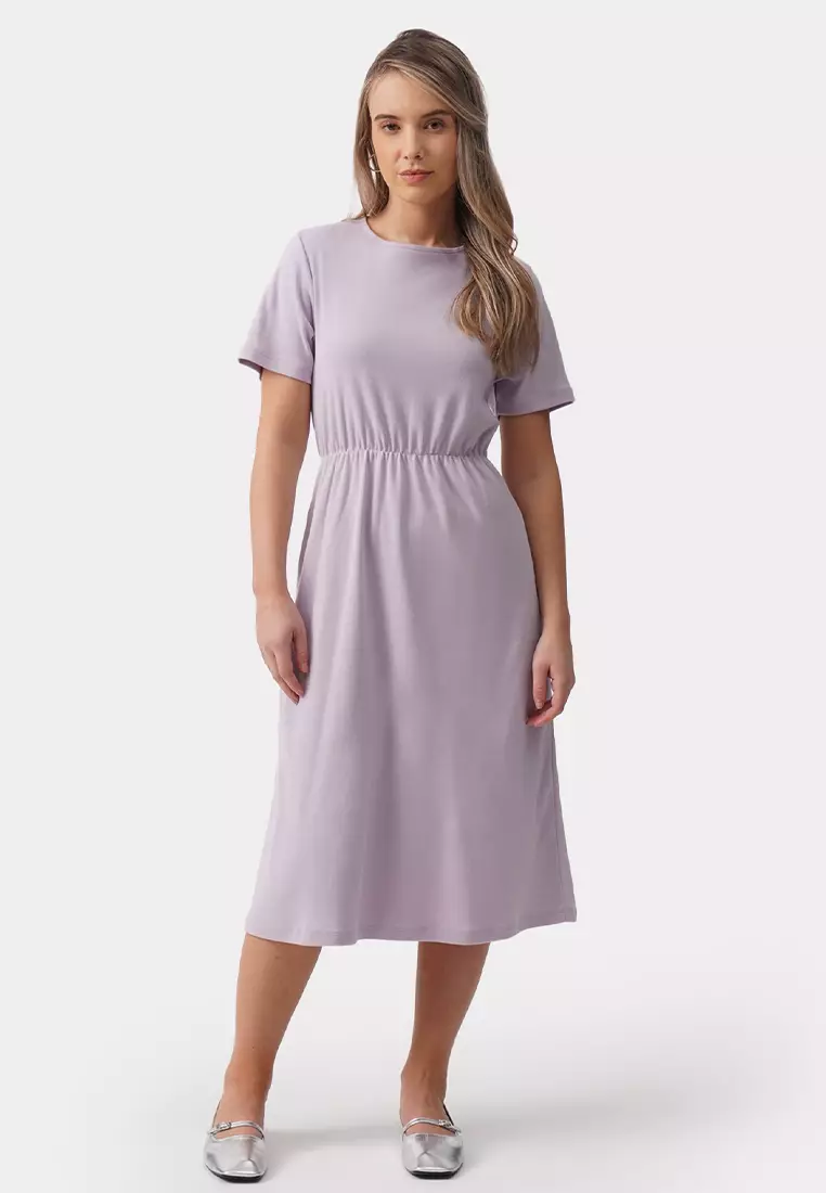 Casual blouson dress top