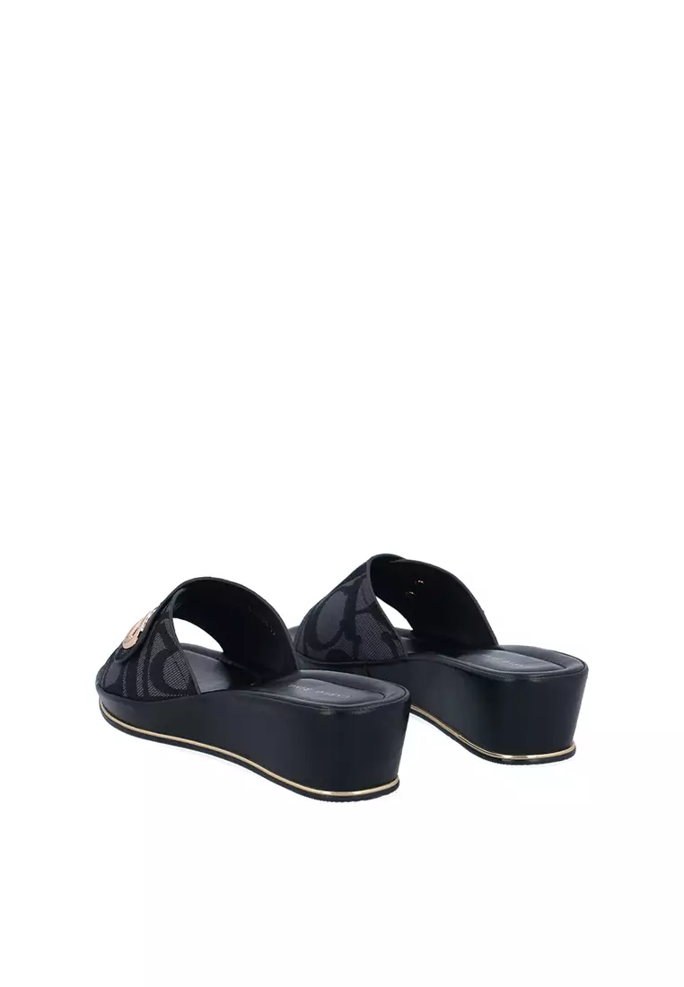 Black CR Harper Wedge Flats