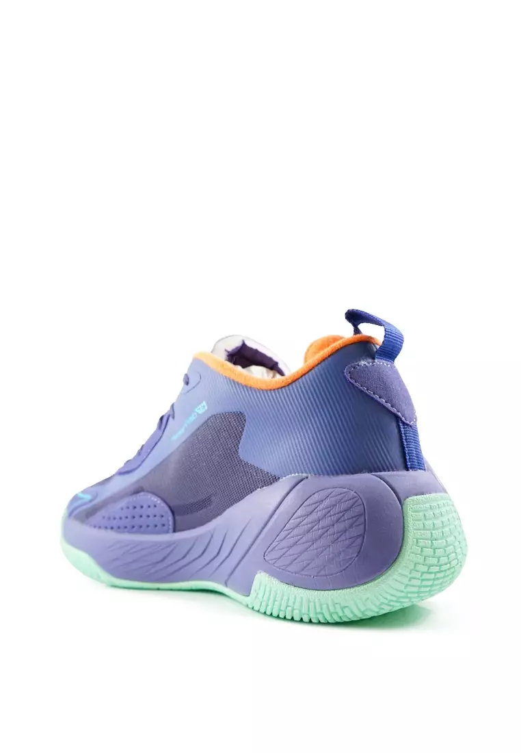 910 Nineten Nakami Flow Sepatu Training- Ungu/Biru muda/Jingga