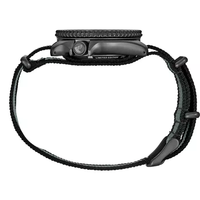 Seiko SRPJ75K1 Hitam Nylon Hitam Abu Cowok
