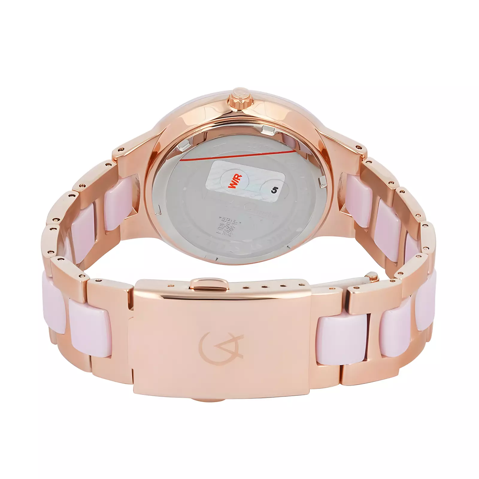 Alexandre Christie Ceramic - Jam Tangan Chronogarph Wanita - Rose Gold Pink - Stainless Steel - 2299 BFBRGPN