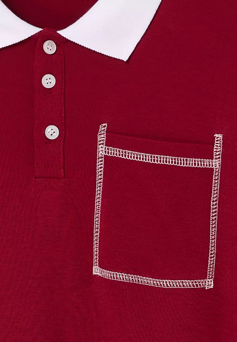 Stitch Detail Polo Shirt