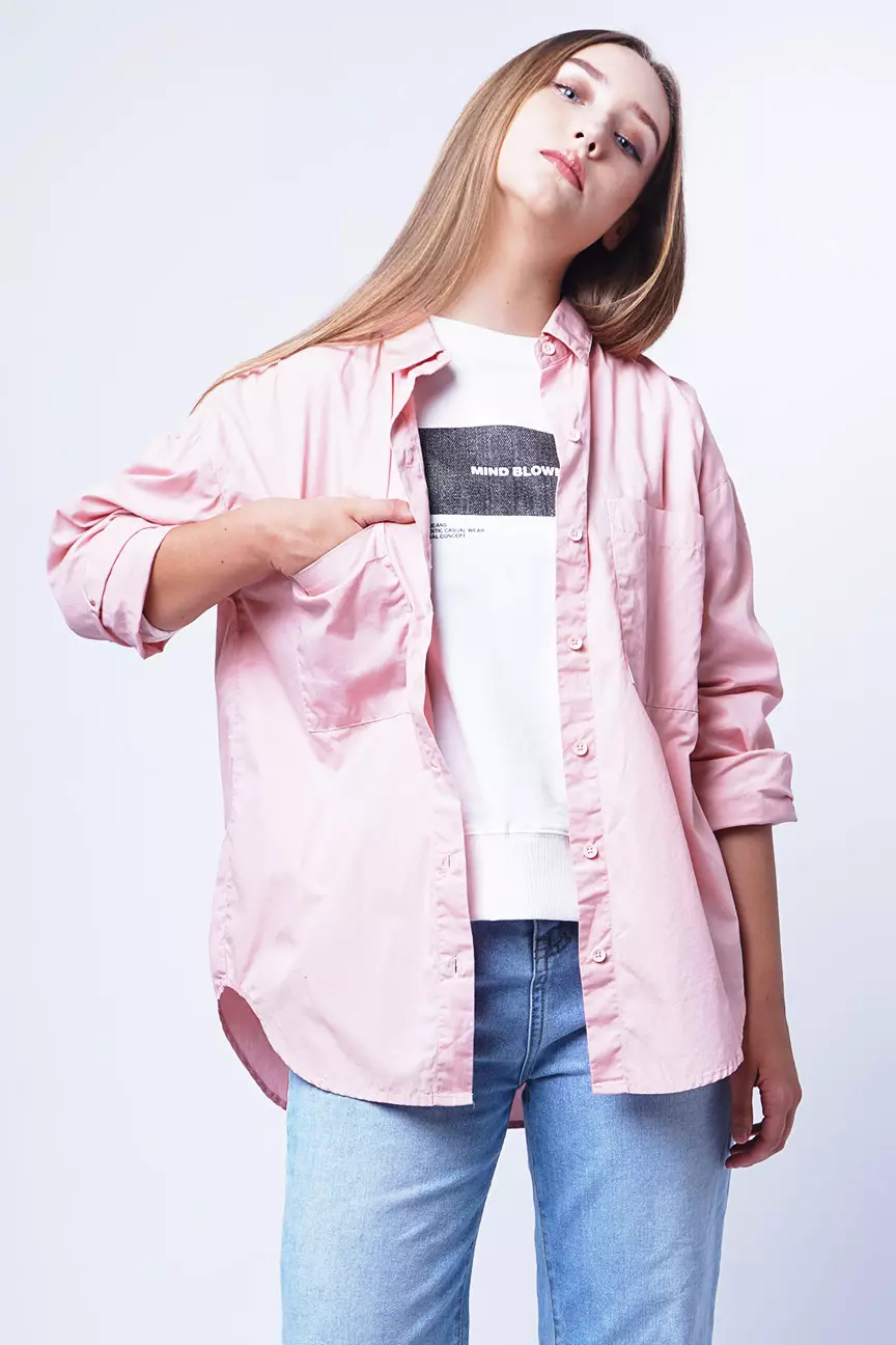 Kemeja Wanita Foy Pink