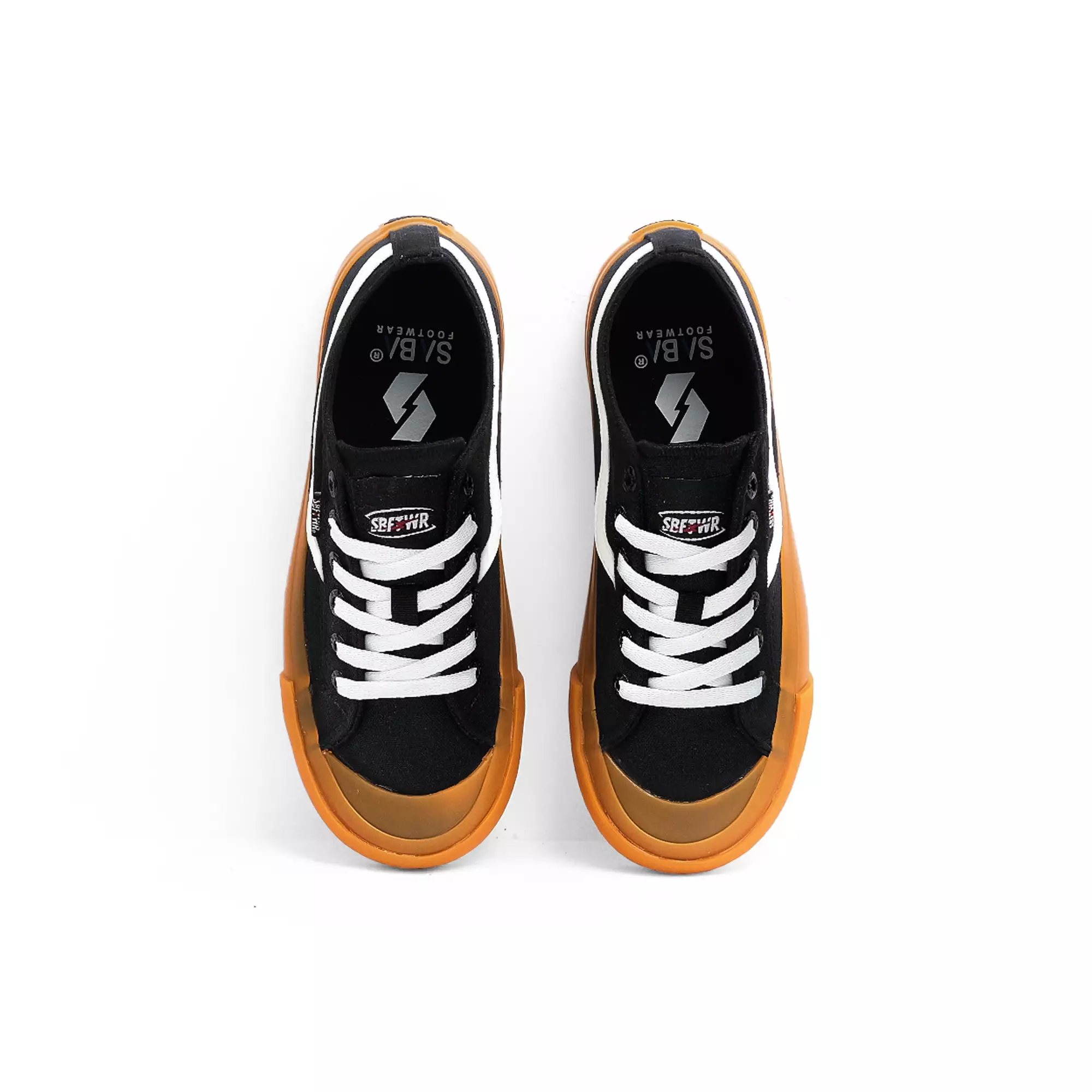 SABA Veloz Mono Black Gum - Sepatu Sneakers Casual Pria Wanita