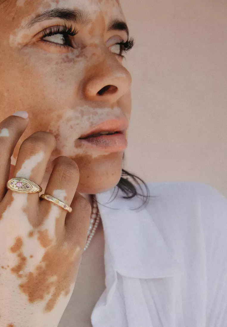 EXCLUSIVE Cincin Perhiasan Emas 375 Wanita Sapphire