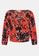 URBAN REVIVO red Floral Print Puffed Sleeve Blouse 70D0DAAE6B0D67GS_5