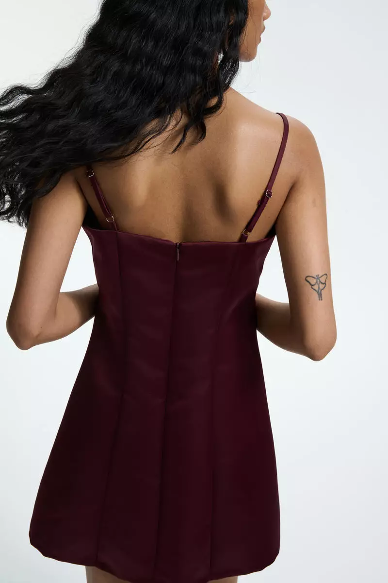 Satin strappy dress