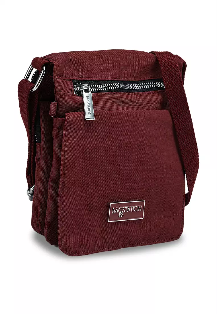 Metallic Series Crinkle Nylon Sling Pouch