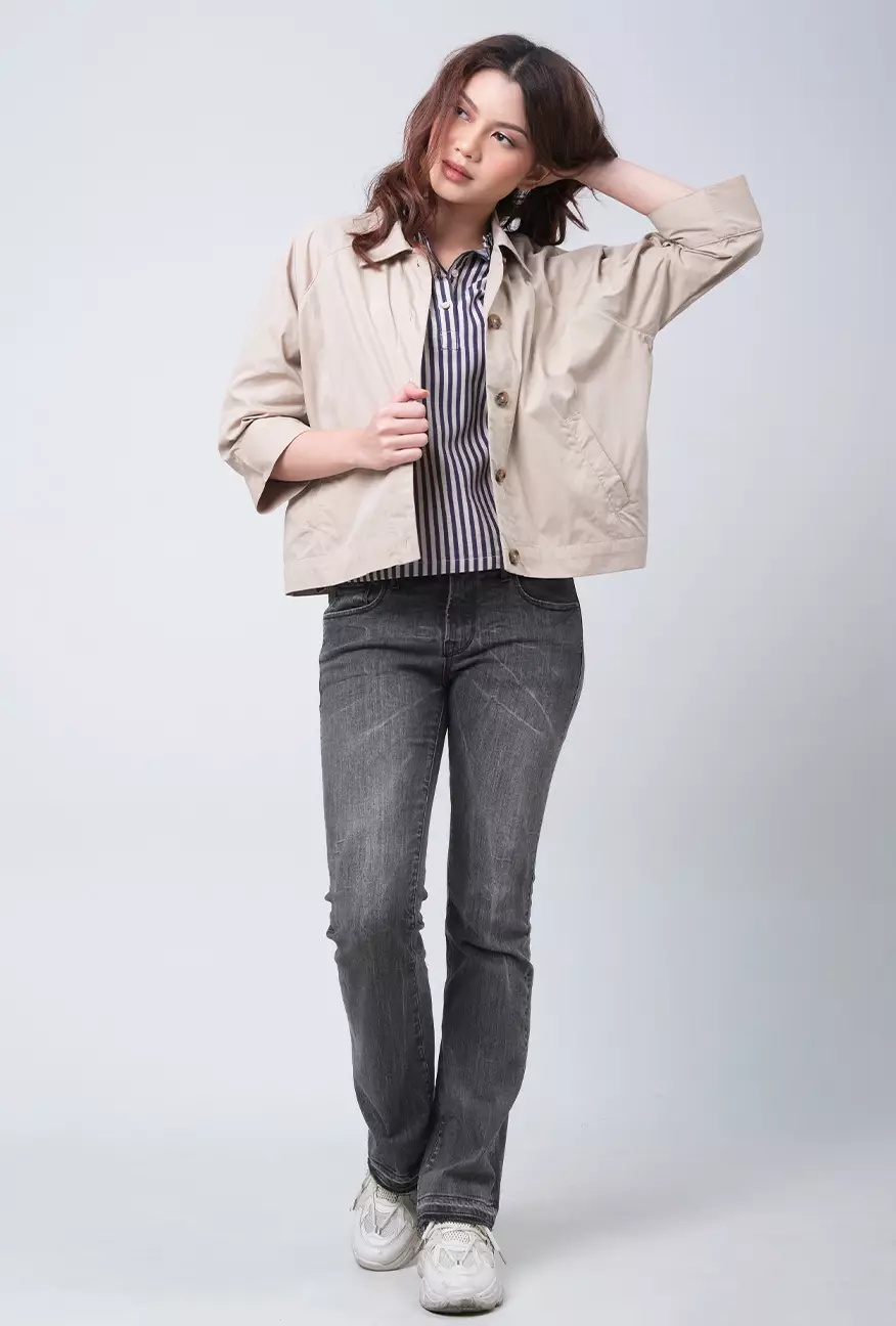 Kemeja Wanita Charvie Khaki