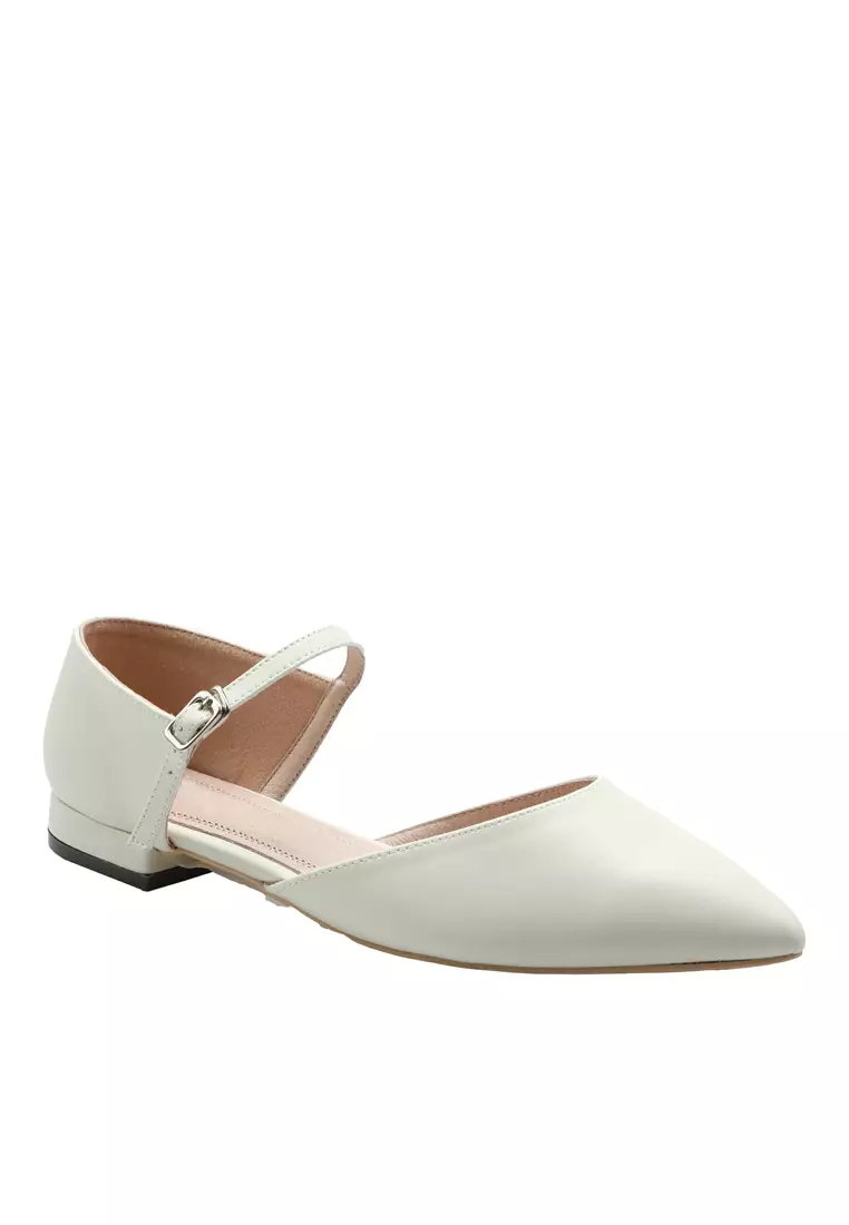 Elegant Pointy Leather Flat Sandals TH688-13
