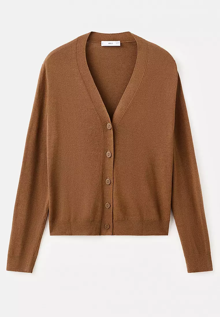 V-Neck Knitted Cardigan