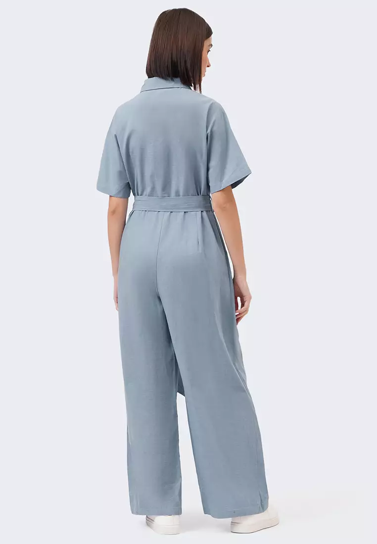 Buy Bocu Women's Utilitarian Wide Leg Jumpsuit 2024 Online ZALORA