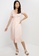 Monki pink Midi V-Neck Dress BC458AADA71283GS_4