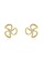 estele gold Estele Gold Plated CZ Floret Stud Earrings for Women 25C73AC2D5595EGS_1