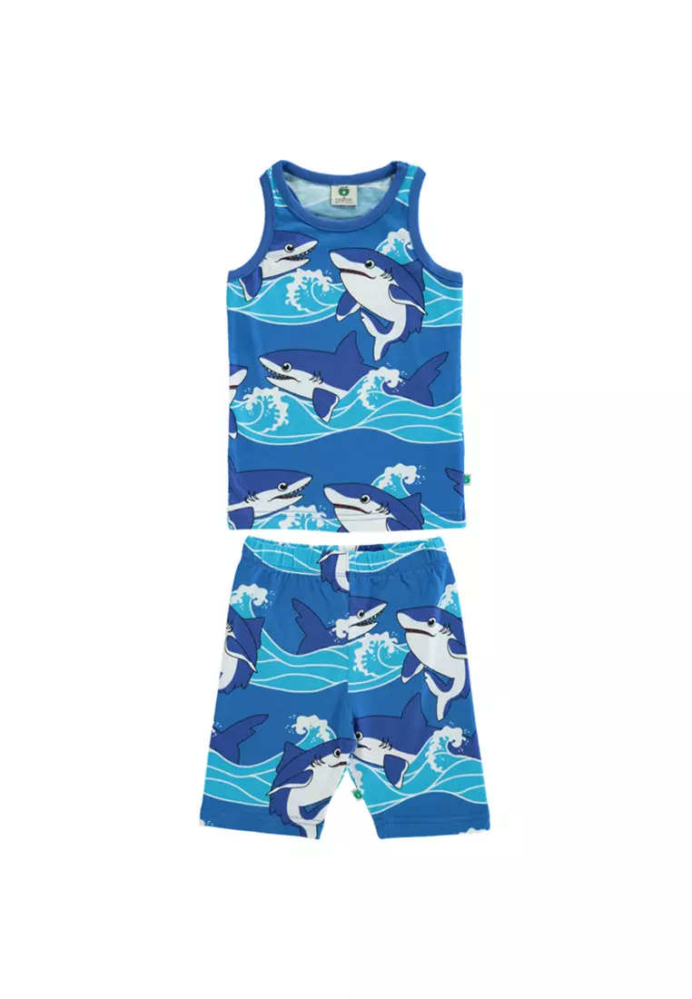 Tank Top and cycling Shorts with sharks