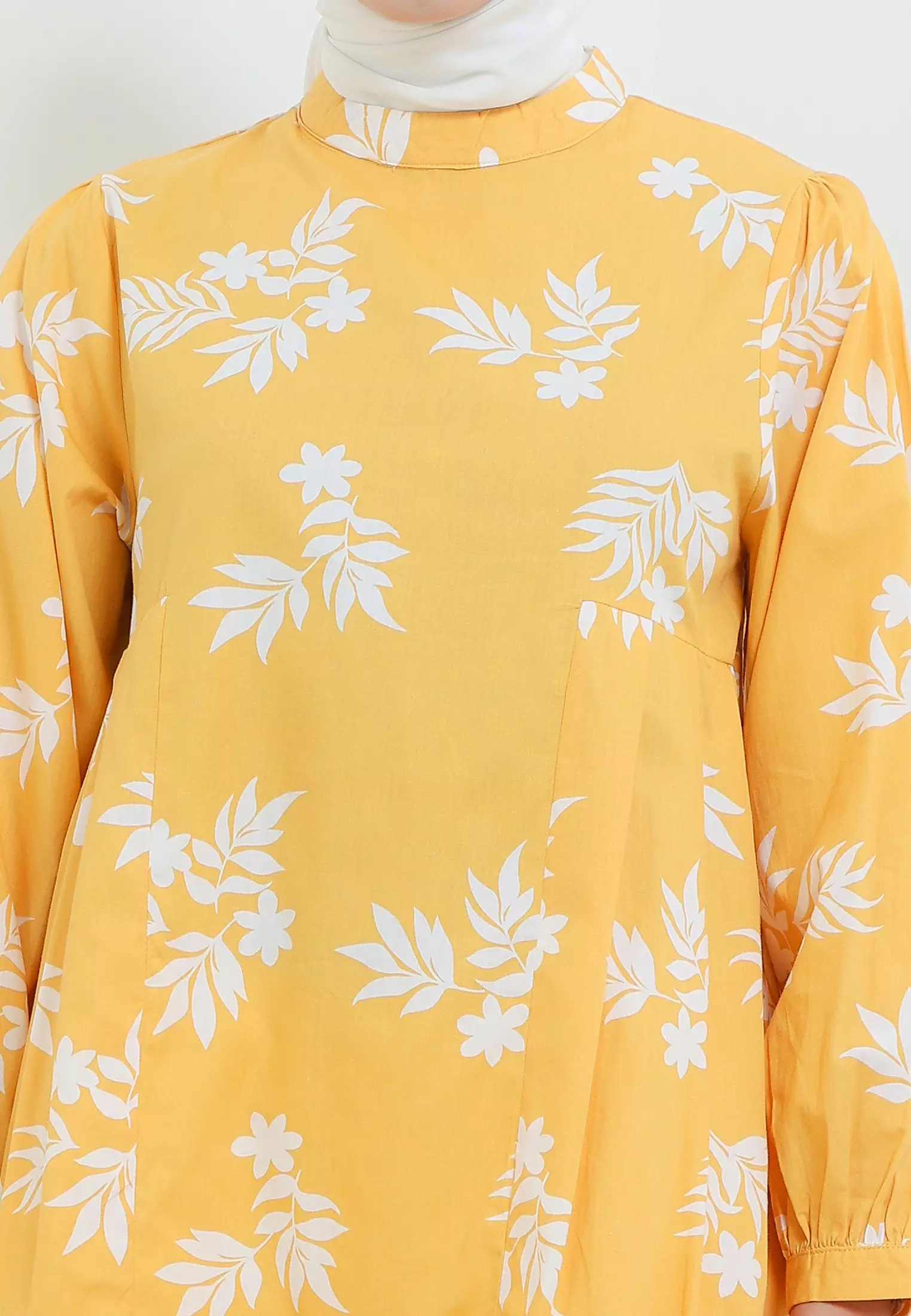 MFMW Mylla Tunik Kuning Motif Bunga