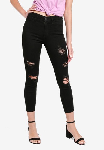 hollister high rise black jeans