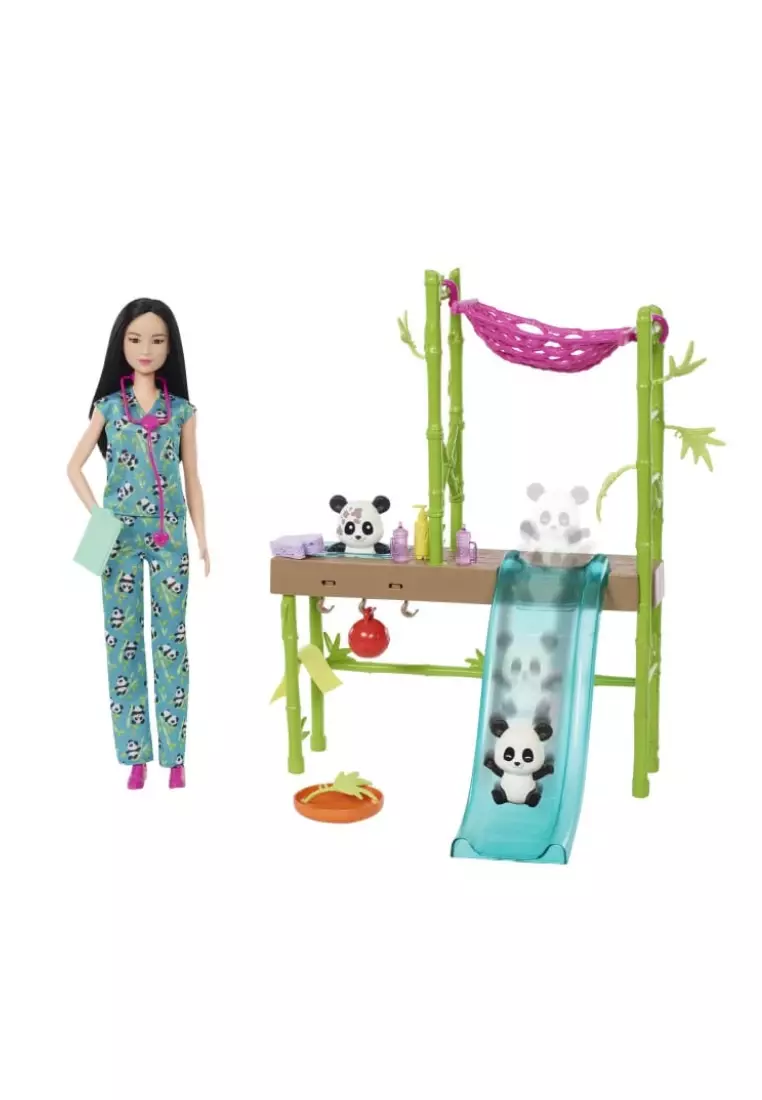 Buy Barbie Panda Care And Rescue Playset With Doll 2024 Online