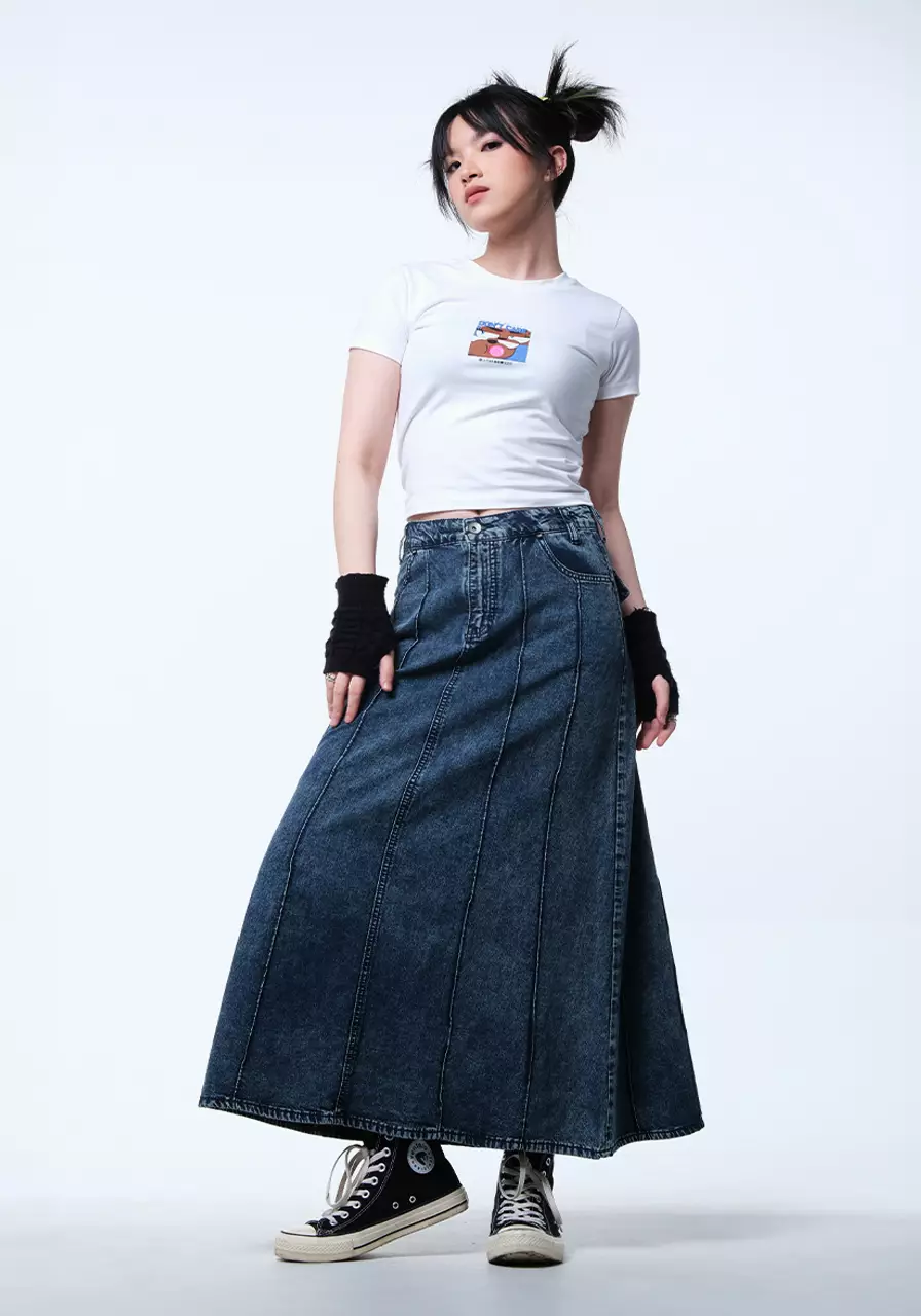 Rok Wanita Carisa Medium Blue