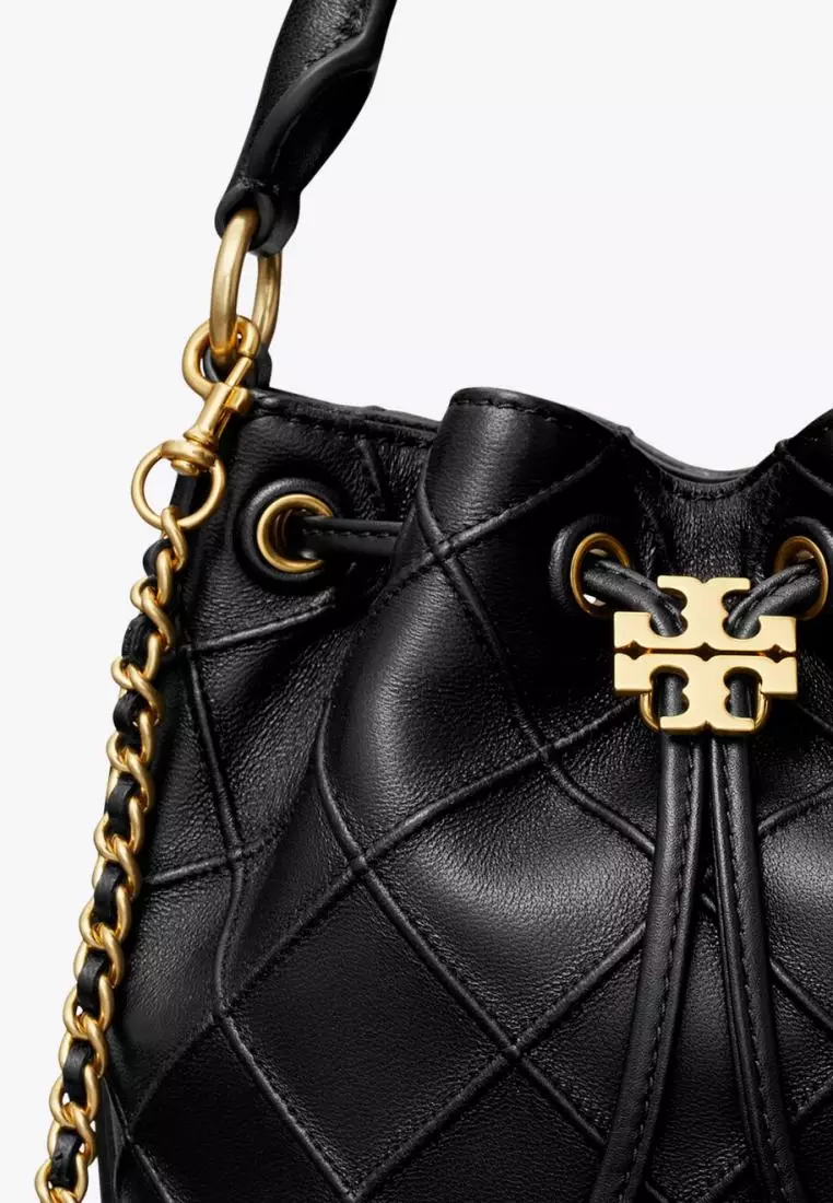 Tory Burch Fleming Soft Small Bucket Bag Black