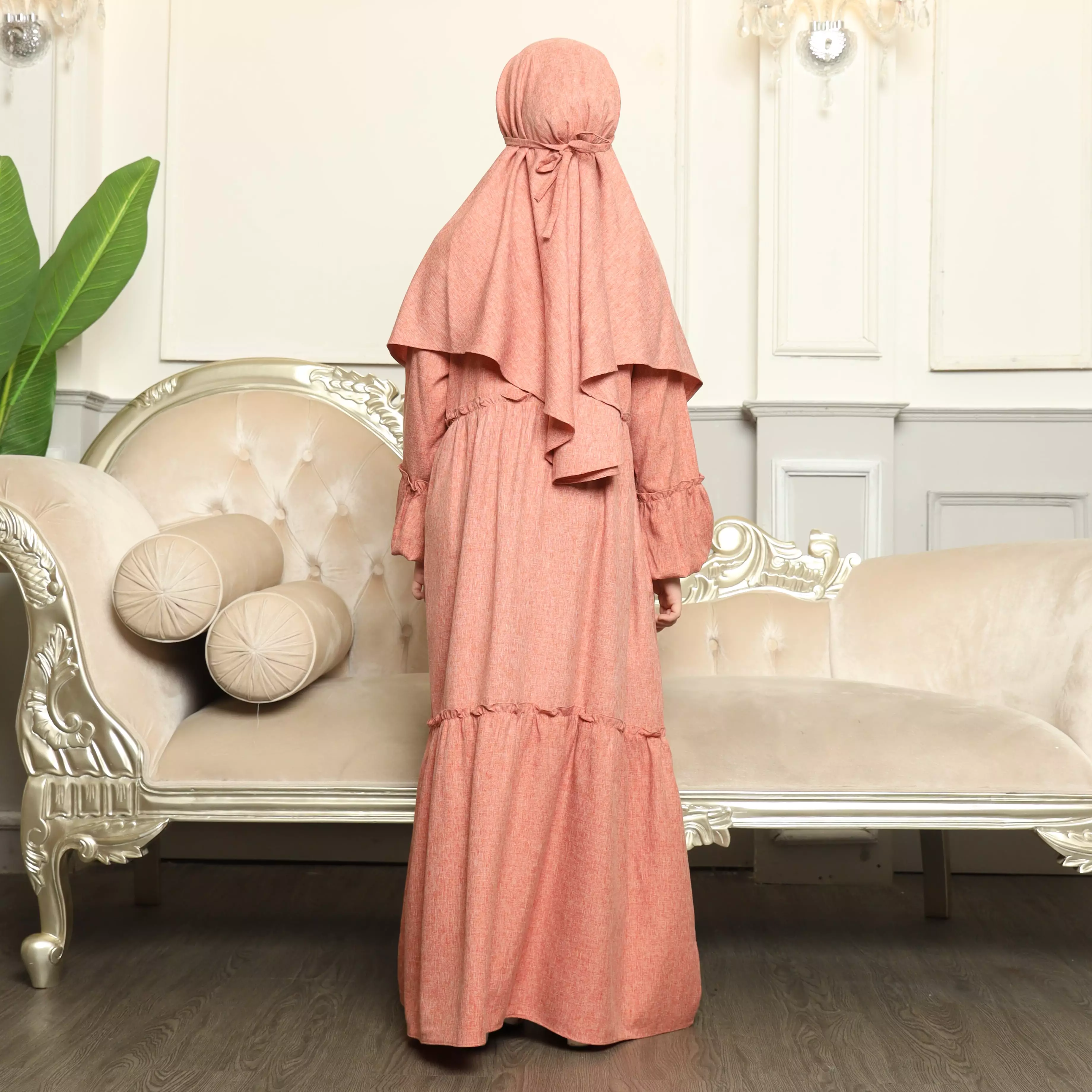 Gamis Sarimbit Anak GA 04 Orange