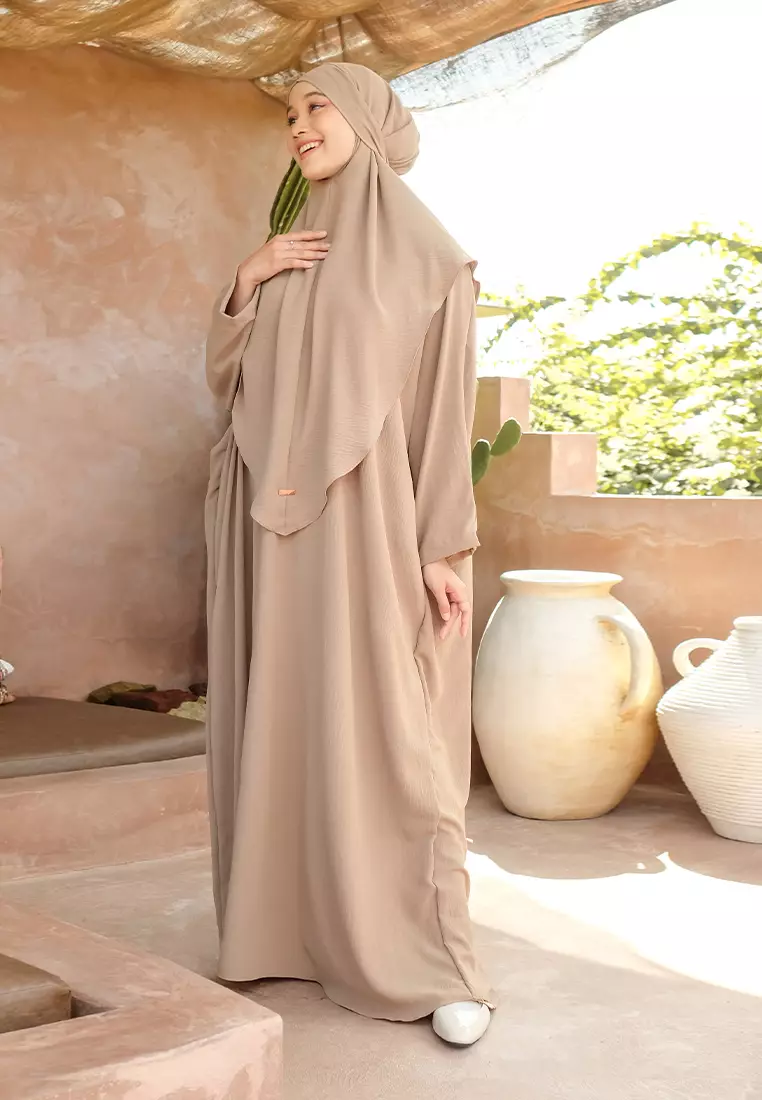 Hasna Abaya Set Hazelnut