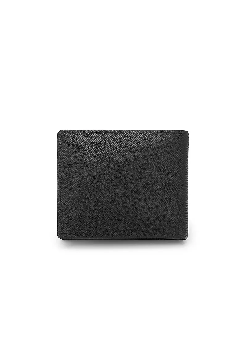 Men's Genuine Leather RFID Blocking Wallet (Genuine 皮革錢包) - 黑色
