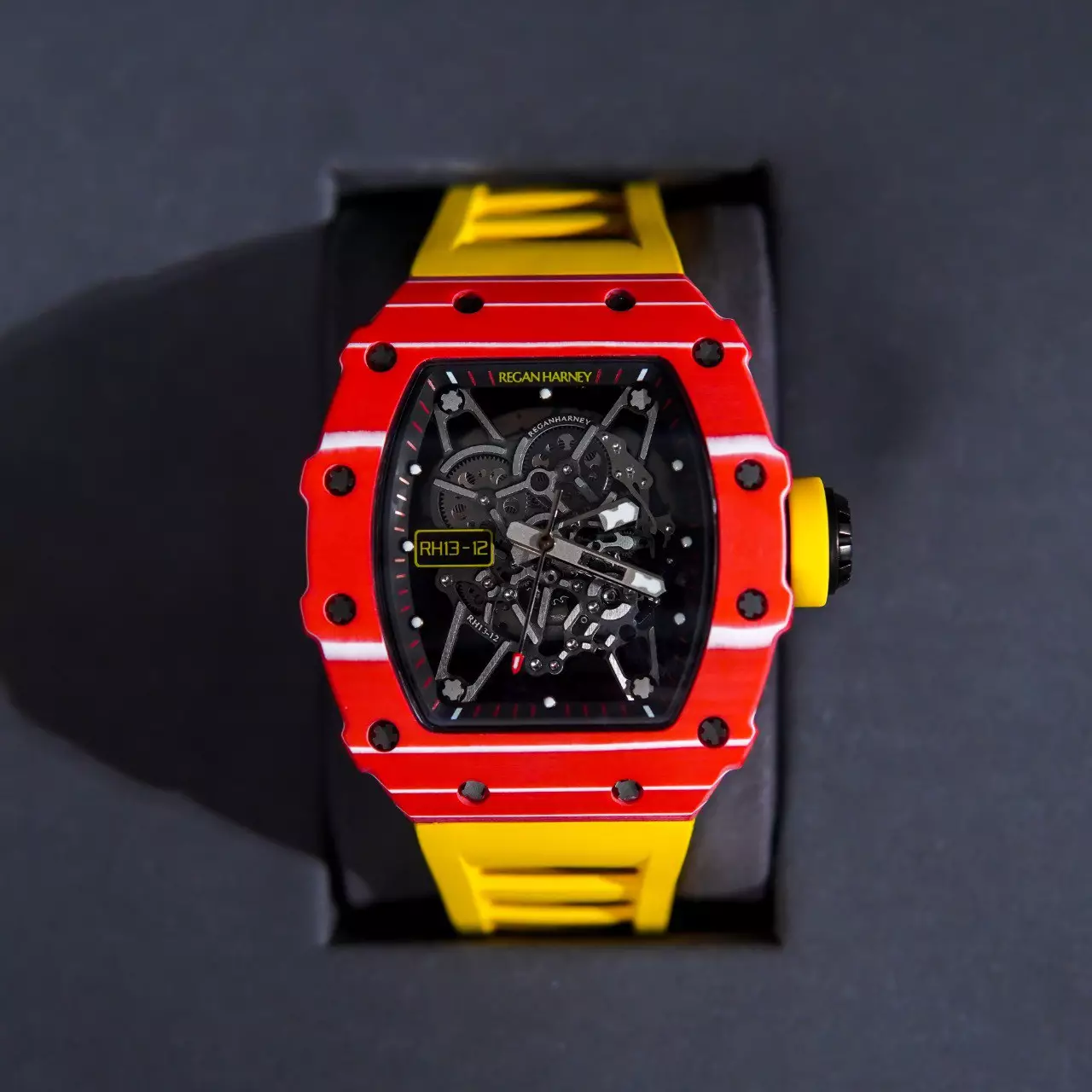 Jam Tangan REGAN HARNEY RH 13-12 SOLARIS CARBON WATCH 100% ORIGINAL - OS