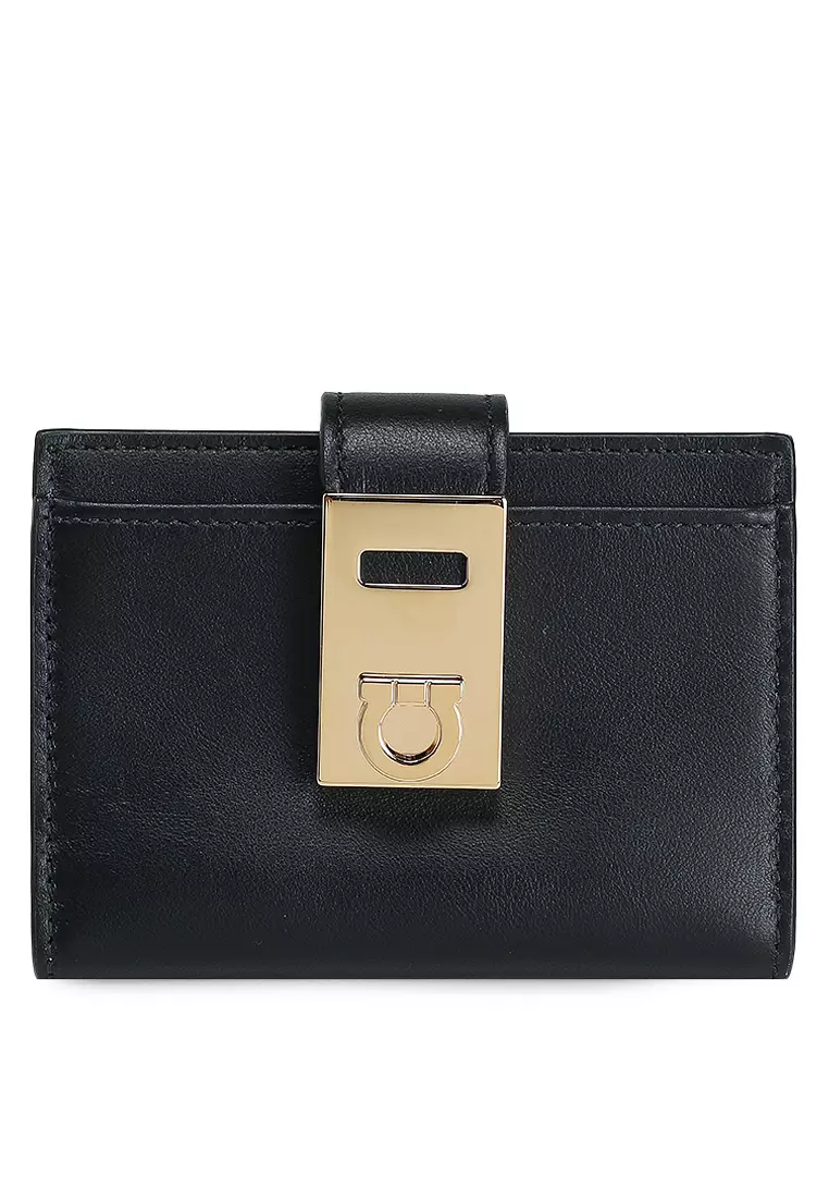 Buy Salvatore Ferragamo Hug Two-Tone Credit Card Holder (ct