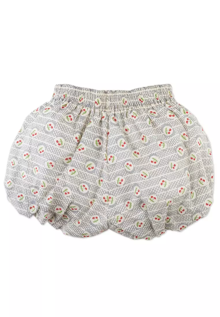 Henriette Printed Cherry Bubble Shorts