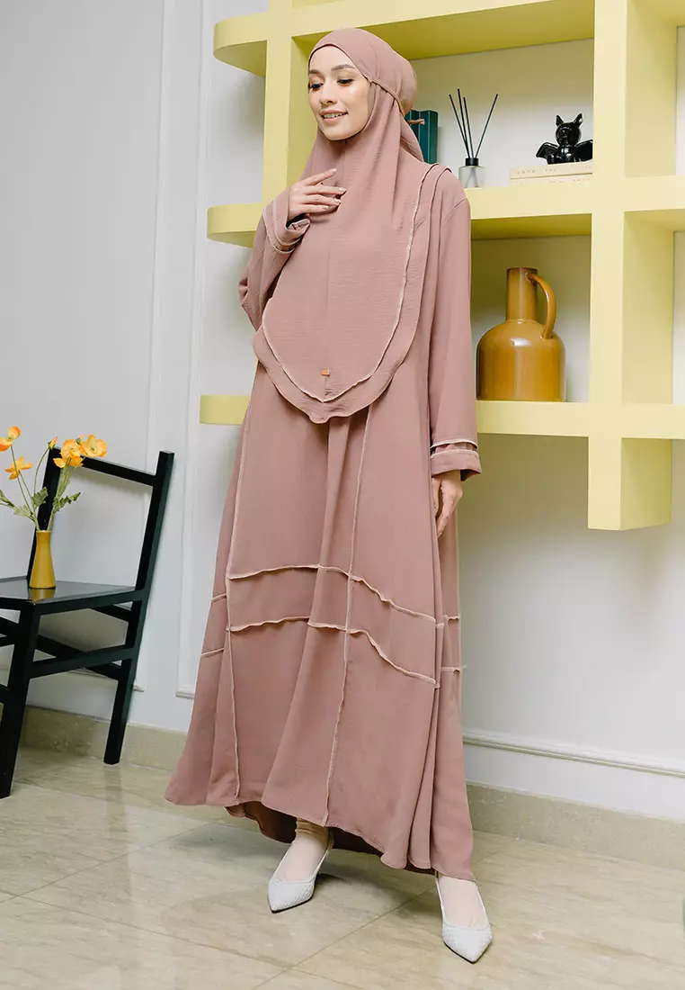 Khansa Abaya Set Mocca