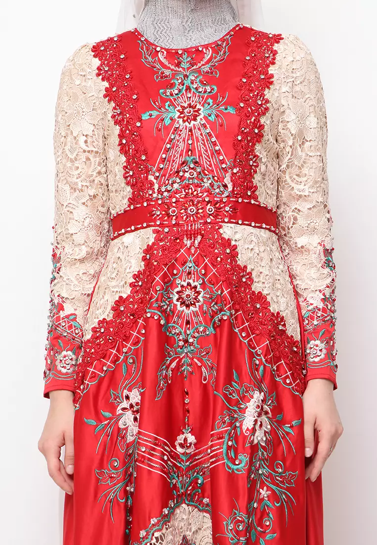 Bibiq Gamis Brokat Satin