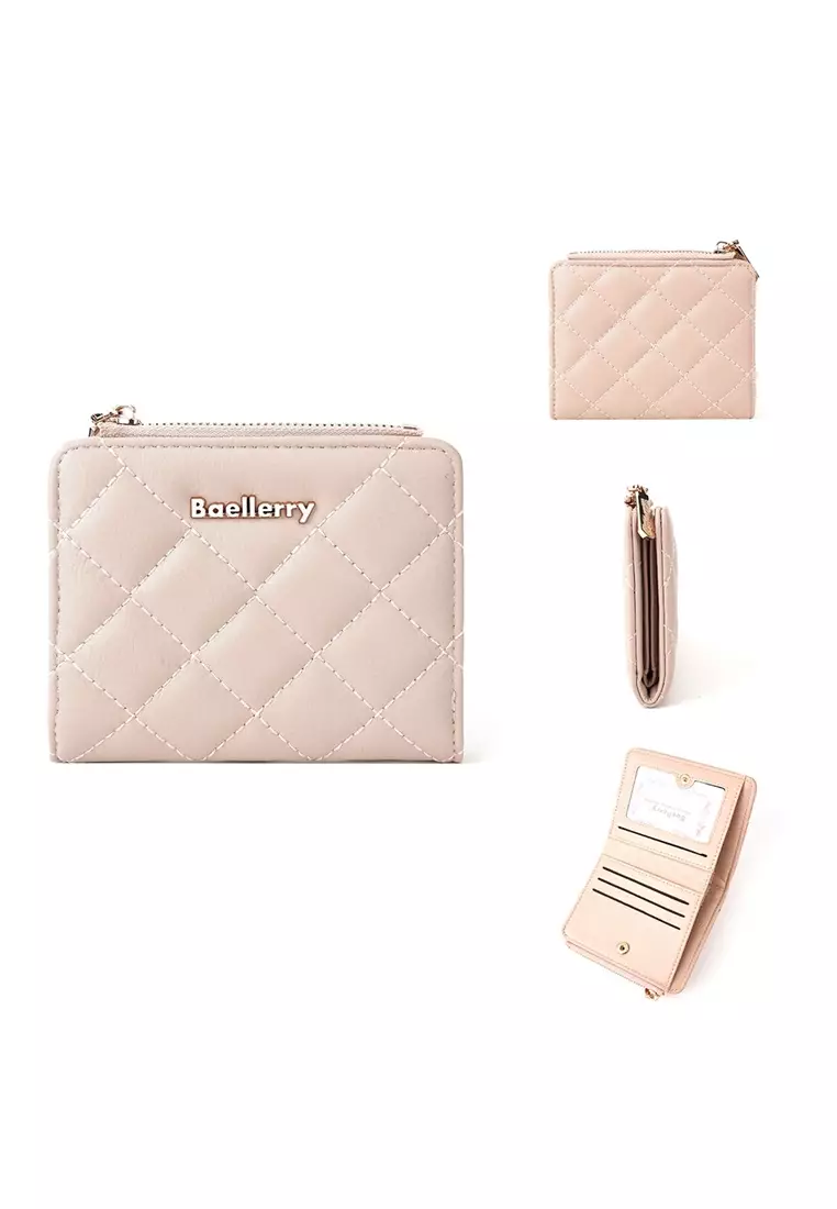 Dompet Wanita Lipat Pendek Bahan Kulit PU Leather Premium