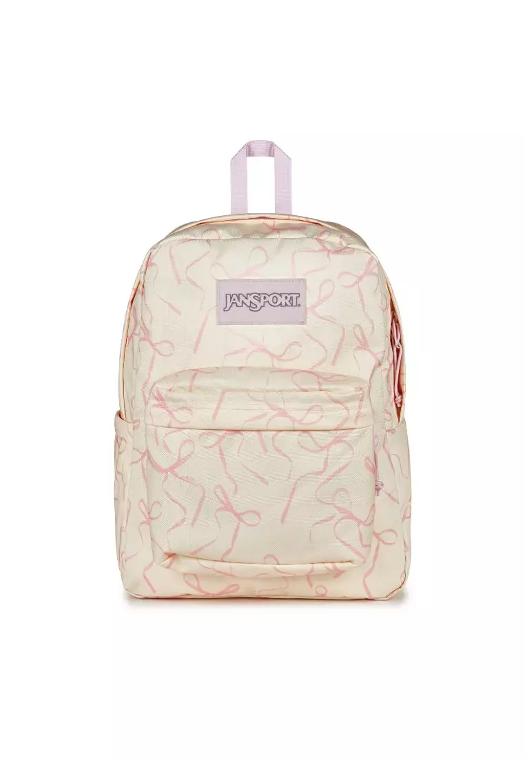 Jansport Superbreak Plus - Rows Of Bows Natural/Pink Ice