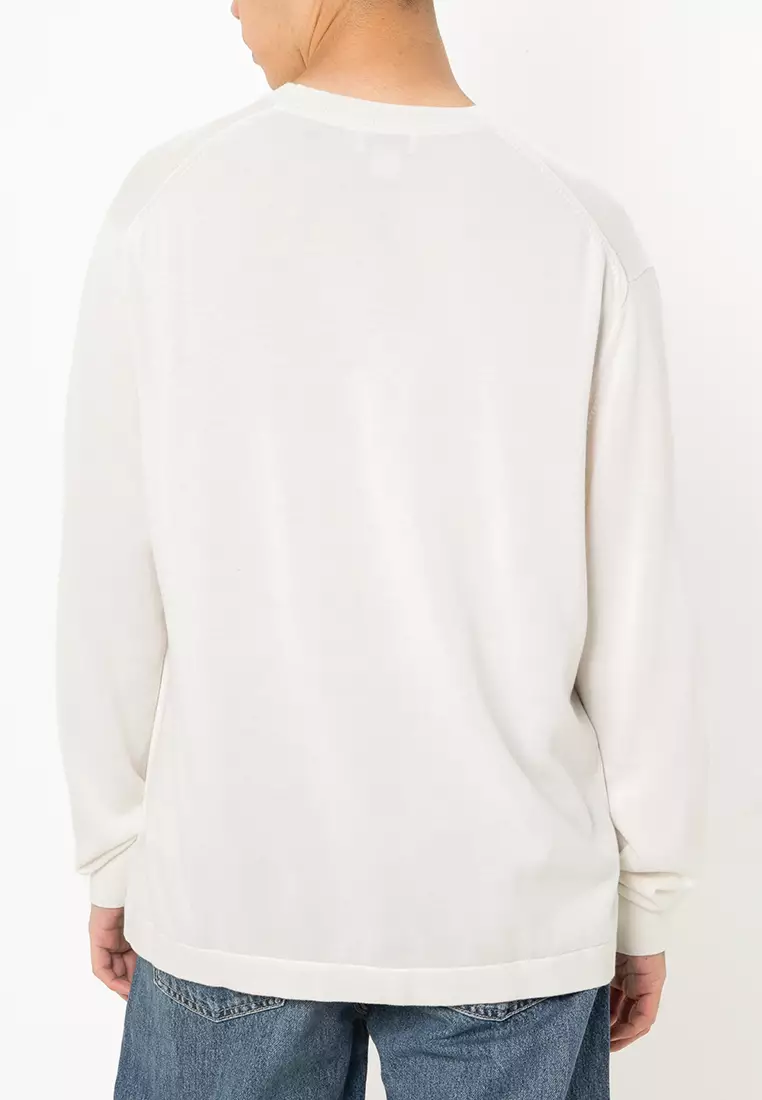 Colorblock Graphic Cotton Sweater - Calvin Klein Jeans