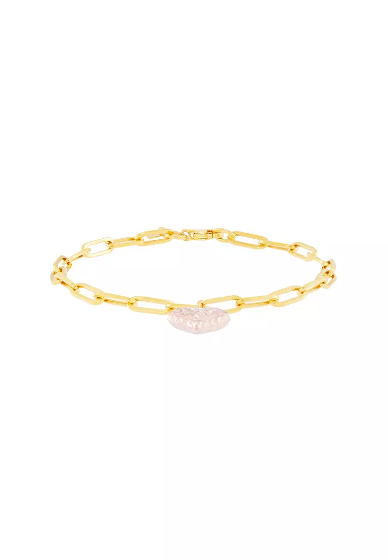 HABIB Oro Italia 916 Yellow and Rose Gold Bracelet GW38860322(YR)-BI (22K Gold)