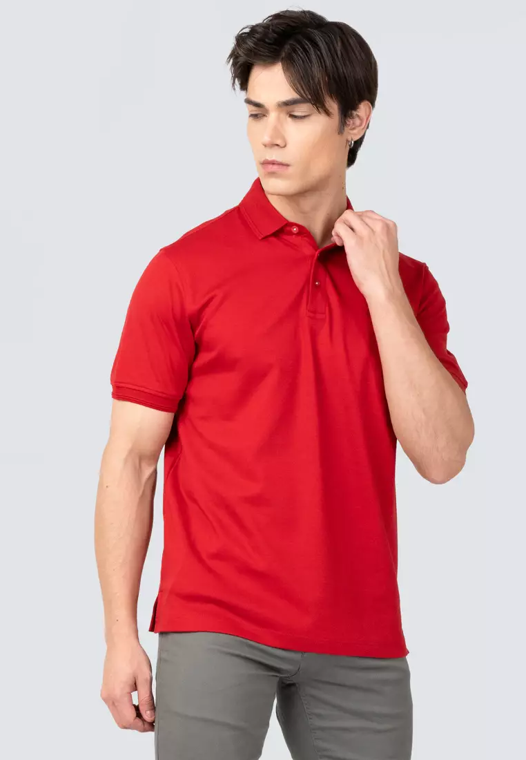 Polo Haus - Men’s Business Short Sleeve 100% Cotton Collar Tee MBCS005