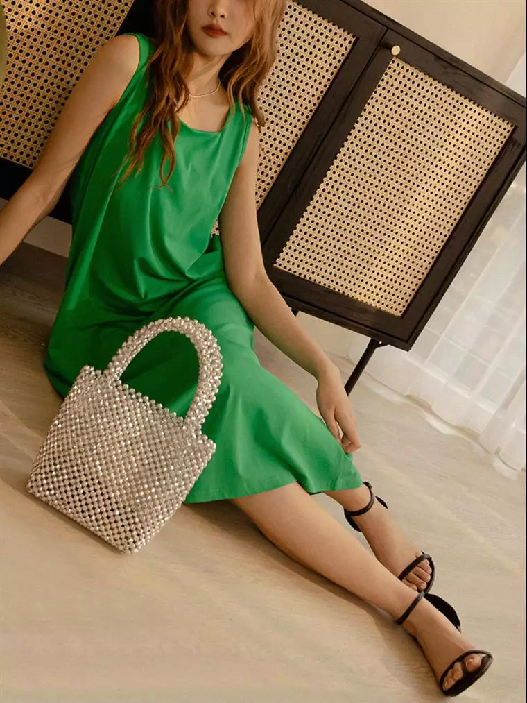 Buy OBSTYLE Cool Sensation. Ice Silk Cotton Square Neck Sleeveless Long