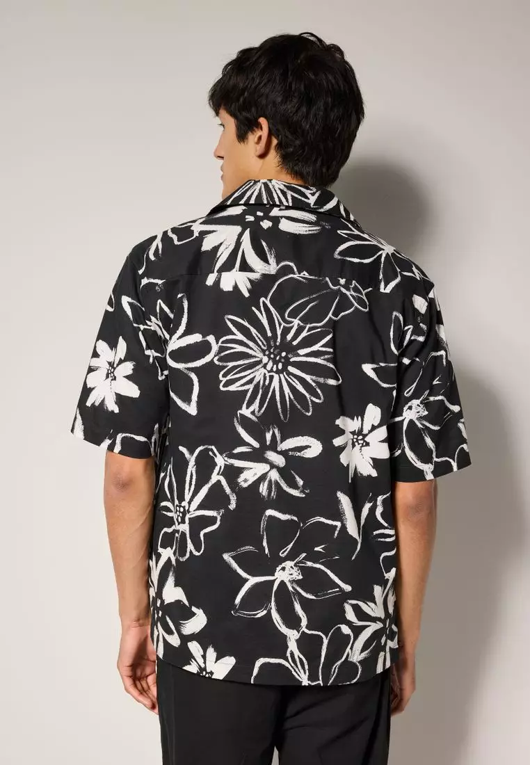 Floral Printed Short Sleeve Shirt