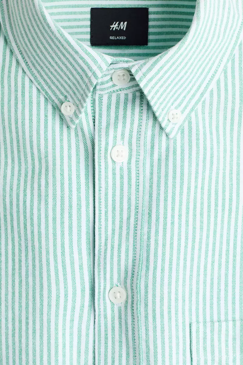 Relaxed Fit Short-sleeved Oxford shirt
