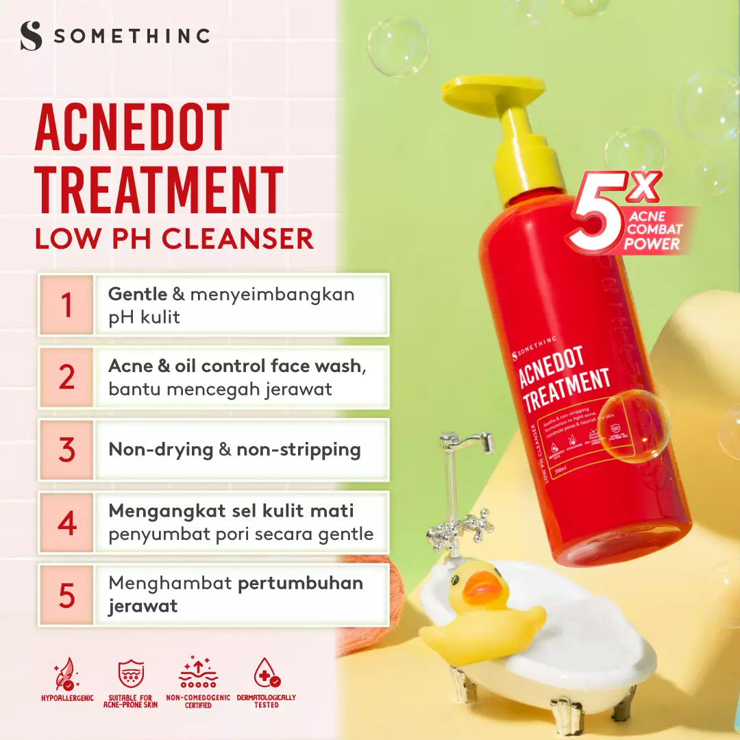 SOMETHINC ACNEDOT Treatment Low pH Cleanser - Sabun Cuci Muka Kulit Berjerawat