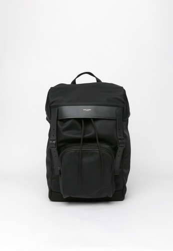 Saint Laurent black City Flap Backpack Backpack F47DBAC79A5CD2GS_1