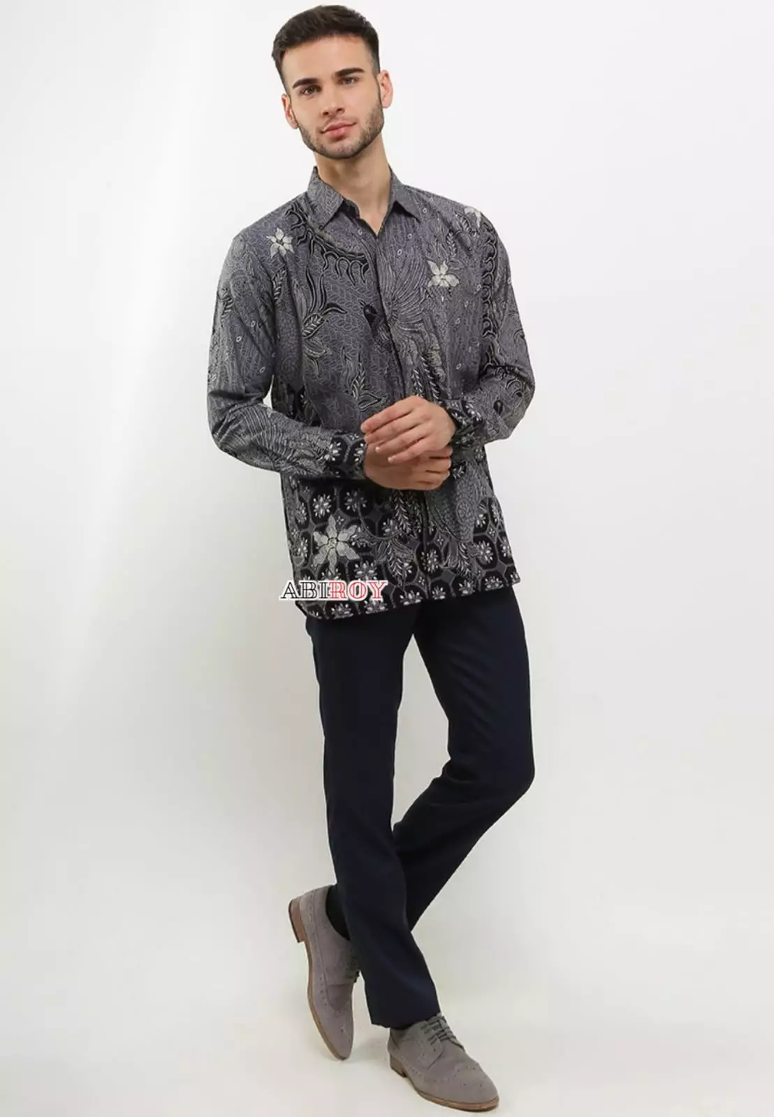 Kemeja Batik Pria Premium Slimfit Elegant Modern Lengan Panjang Gardapati