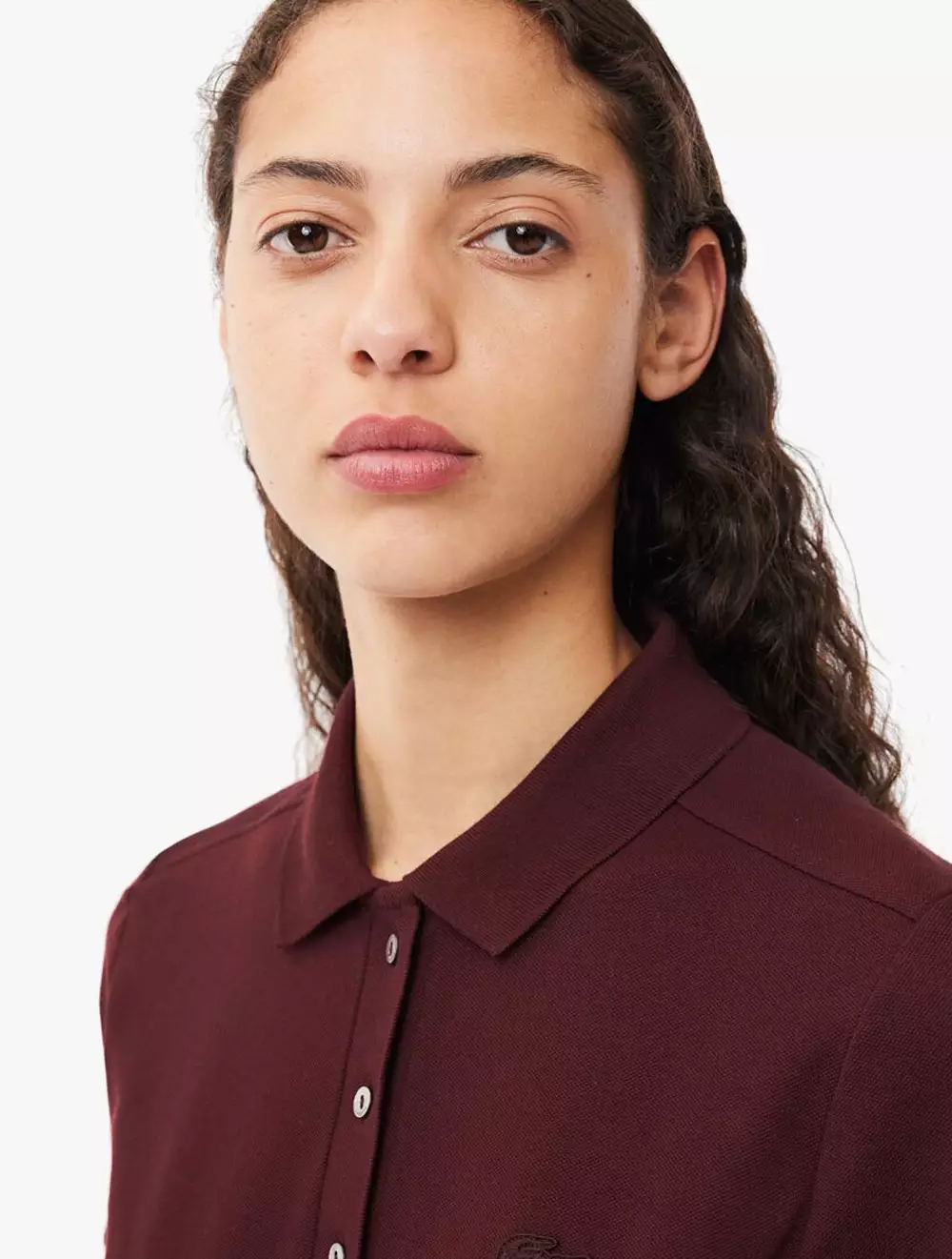L.12.D Slim Fit Stretch Mini Piqué Polo Shirt - Purple
