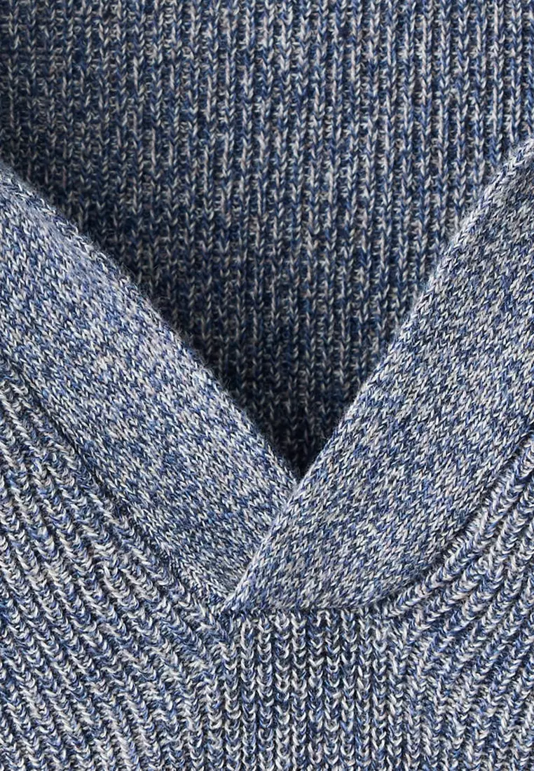 100% Cotton Ribbed Knit Polo Shirt