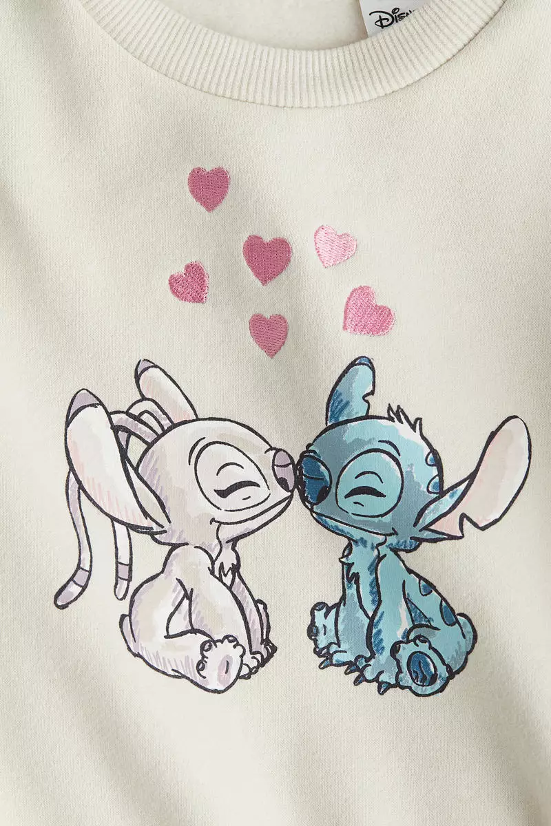 Printed brushed-inside sweatshirt