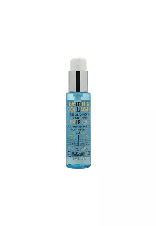 Giovanni Biotin & Collagen Rebonding & Restoring Hair Oil (1.9oz)